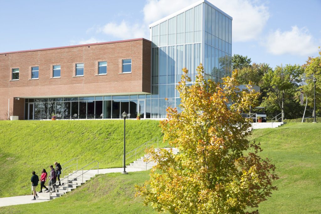 Exterior of the SUNY Oneonta Welcome Center